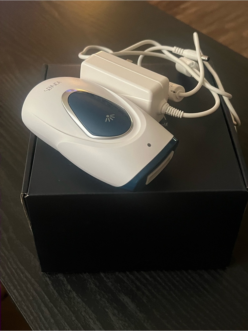 At-Home IPL Hair Removal Device - White & Blue